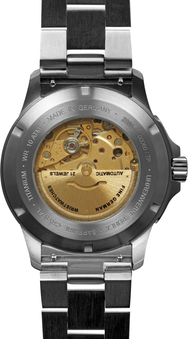 Bauhaus Bauhaus Aviation 2866M4,  германия мужские часы на браслете титановый боковой вид