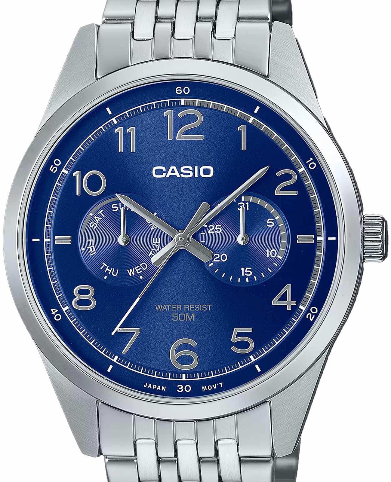 Casio Casio Collection MTP-E340D-2AV , наручные мужские часы фото под углом