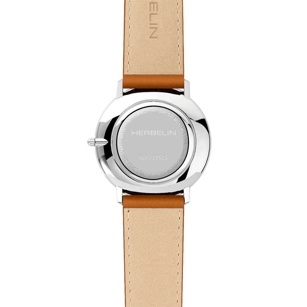 Herbelin Herbelin City 19515AP15GD,  франция мужские часы на браслете кожаный боковой вид