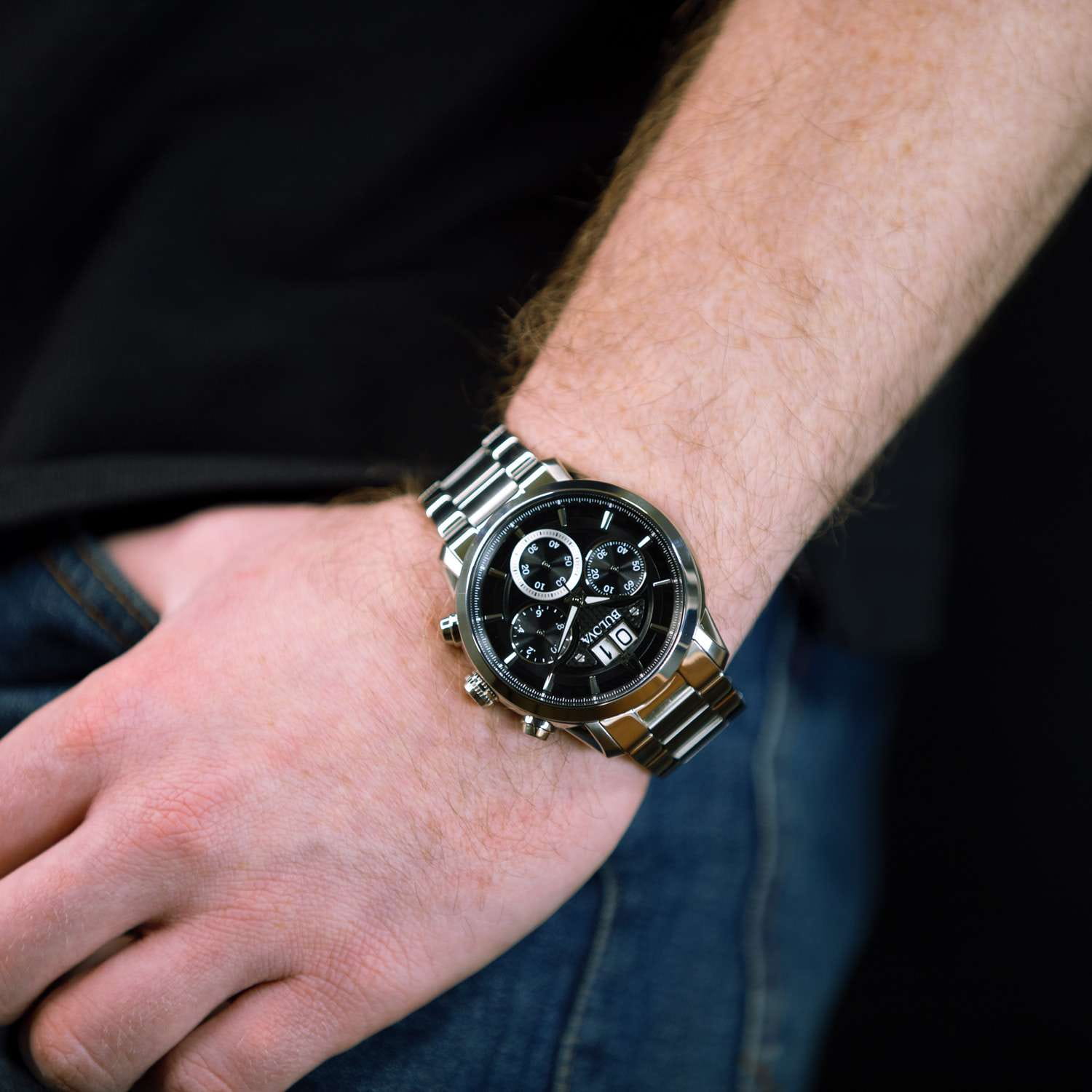 Bulova Bulova Sutton 96B319 , наручные мужские часы фото под углом