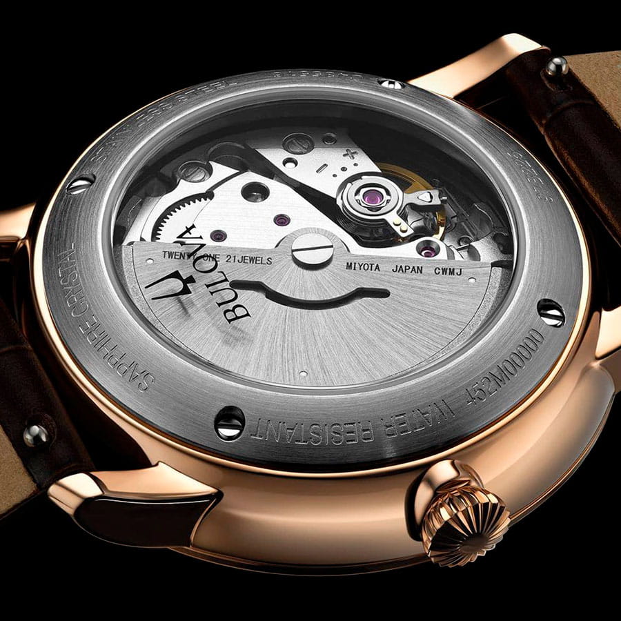 Оригинальные часы Bulova Bulova Hudson 97B225 механические калибр механизма miyota 8215 общий вид