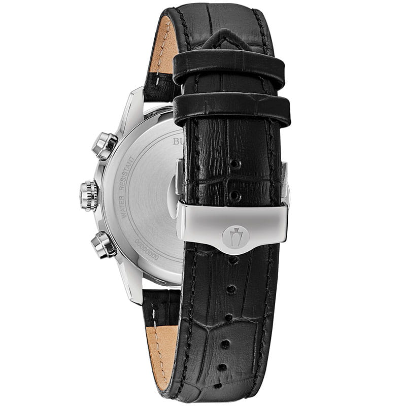 Bulova Bulova Sutton 96B310,  сша мужские часы на браслете кожаный боковой вид