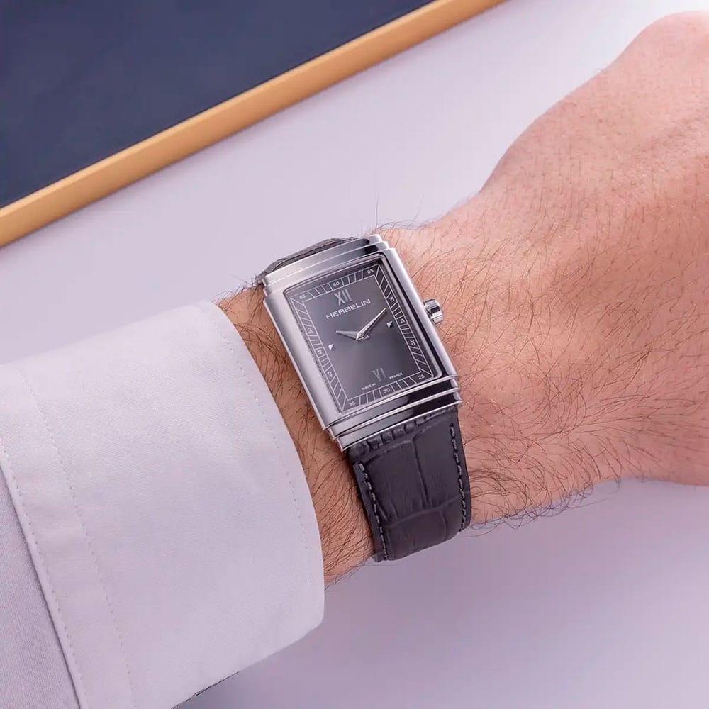 Оригинальные часы Herbelin Herbelin Art Deco 17567AP04GR кварцевые калибр механизма ronda 751 общий вид