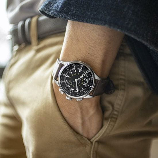 Bulova Bulova Pilot 96A245  - задняя крышка металл сталь корпуса, сша часы