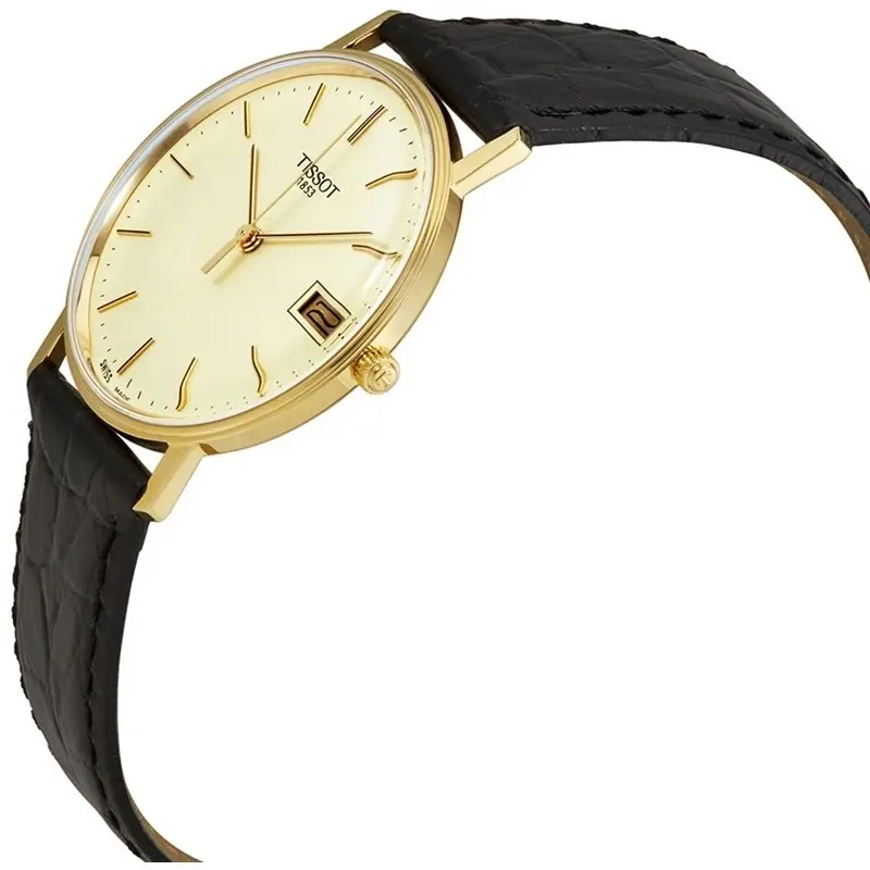 Tissot goldrun hesalite deals 18k gold