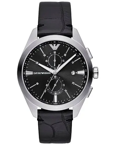 Emporio Armani Paolo Chronograph Кварцевые мужские часы с черным  циферблатом AR11530