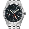 Seiko Seiko 5 Sports Field series SSK023K1 Field SSK023K1 механические мужские часы  черный циферблат, браслет нержавеющая сталь — вид спереди