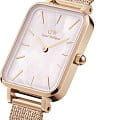 Daniel Wellington Daniel Wellington Quadro Pressed Unitone DW00100510  наручные женские часы фото под углом.