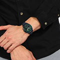 Casio Casio Edifice EFV-600CL-3AVUDF (EFV-600CL-3A) edifice японские мужские часы на браслете кожаный боковой вид