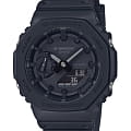 Casio Casio G-Shock GA-2100-1A1NDR (GA-2100-1A1) GA-2100 GA-2100-1A1 электронные мужские часы  черный циферблат, браслет пластик — вид спереди
