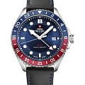 Swiss Military by Chrono Swiss Military by Chrono Quartz GMT SM34095.06  SM34095.06 кварцевые мужские часы  синий циферблат, браслет кожаный — вид спереди