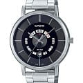 Casio Casio Collection MTP-B135D-1A  MTP-B135D-1A кварцевые мужские часы  черный циферблат, браслет нержавеющая сталь — вид спереди
