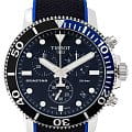 Tissot Tissot Seastar 1000 Chronograph T120.417.17.051.03 Seastar 1000 T1204171705103 кварцевые мужские часы  черный циферблат, браслет тканевый — вид спереди