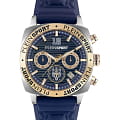 Plein Sport Plein Sport Wildcat PSGBA0723  PSGBA0723 кварцевые мужские часы  синий циферблат, браслет силикон — вид спереди