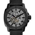 Fossil Fossil Modern Machine ME3134  ME3134 механические мужские часы  серый циферблат, браслет кожаный — вид спереди