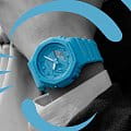 Casio Casio G-Shock GA-2100-2A2DR (GA-2100-2A2) g-shock японские мужские часы на браслете пластик боковой вид