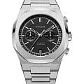 D1 Milano D1 Milano Cronografo CHBJ08  CHBJ08 кварцевые мужские часы  черный циферблат, браслет нержавеющая сталь — вид спереди
