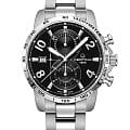 Certina Certina Ds Podium Chronograph Automatic C034.427.11.057.00  C0344271105700 механические мужские часы  черный циферблат, браслет нержавеющая сталь — вид спереди