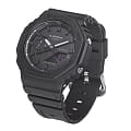 Casio Casio G-Shock GA-2100-1A1NDR (GA-2100-1A1) электронные мужские часы часы, крупный план черный циферблат