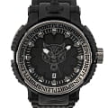 Plein Sport Plein Sport Tiger Power PSEDA0324  PSEDA0324 кварцевые мужские часы  черный циферблат, браслет силикон — вид спереди