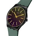 Swatch SS07B112 наручные женские часы застежка крупным планом
