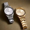 Fossil Fossil Scarlette ES5299  американские женские часы на браслете нержавеющая сталь с ip-покрытием боковой вид