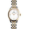 Daniel Wellington Daniel Wellington Ophelia Mini Two Tone Gold DW00100811  DW00100811 кварцевые женские часы  белый циферблат, браслет нержавеющая сталь с pvd-покрытием — вид спереди