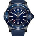 Breitling Breitling Superocean Automatic 48 V17369161C1S1  V17369161C1S1 механические мужские часы  синий циферблат, браслет каучук — вид спереди