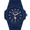 U.S. Polo Assn. U.S. Polo Assn. Yard USPA1050-03  USPA1050-03 кварцевые мужские часы  синий циферблат, браслет силикон — вид спереди