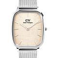 Daniel Wellington Daniel Wellington Marlon Sterling Linen DW00100814  DW00100814 кварцевые женские часы  бежевый циферблат, браслет нержавеющая сталь — вид спереди