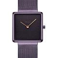 Obaku Obaku Kvadrat V236LXNNMN  V236LXNNMN кварцевые женские часы  черный циферблат, браслет нержавеющая сталь с ip-покрытием — вид спереди