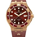 Maurice Lacroix Maurice Lacroix Aikon Venturer Asia Special Edition AI6058-BRZ6B-530-6  AI6058-BRZ6B-530-6 механические мужские часы  коричневый циферблат, браслет каучук — вид спереди