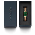 Daniel Wellington Daniel Wellington Quadro Pressed Evergold DW00100561 женские часы зеленый циферблат на запястье