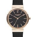 Lee Cooper Lee Cooper LC07623.450  LC07623.450 кварцевые женские часы  черный циферблат, браслет нержавеющая сталь с ip-покрытием — вид спереди