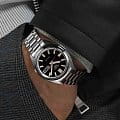 Seiko SRPK89K1 наручные мужские часы застежка крупным планом