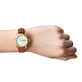 Fossil Fossil Scarlette ES5184 женские часы белый циферблат на запястье