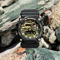 Casio GA-900AG-1AER наручные мужские часы застежка крупным планом