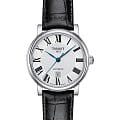 Tissot Tissot Carson Premium Automatic Lady T122.207.16.033.00 Carson T1222071603300 механические женские часы  белый циферблат, браслет кожаный — вид спереди