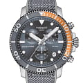 Tissot Tissot Seastar 1000 Chronograph T120.417.17.081.01 Seastar 1000 T1204171708101 кварцевые мужские часы  серый циферблат, браслет тканевый — вид спереди