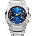 D1 Milano D1 Milano Cronografo CHBJ09  CHBJ09 кварцевые мужские часы  синий циферблат, браслет нержавеющая сталь — вид спереди