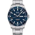 Mido Mido Ocean Star 200 M026.430.11.041.00  M0264301104100 механические мужские часы  синий циферблат, браслет нержавеющая сталь — вид спереди