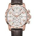 Certina Certina DS Podium Chronograph Automatic C034.427.36.037.00  C0344273603700 механические мужские часы  серебристый циферблат, браслет кожаный — вид спереди