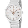Rado Rado True Automatic R27058112 механические мужские часы часы, крупный план белый циферблат
