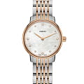 Rado Rado Coupole Classic Diamonds R22897923 Classic R22897923 кварцевые женские часы  перламутровый циферблат, браслет сталь c pvd покрытием — вид спереди