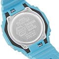 Casio Casio G-Shock GA-2100-2A2DR (GA-2100-2A2) электронные мужские часы часы, крупный план голубой циферблат