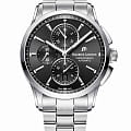 Maurice Lacroix Maurice Lacroix Pontos Chronograph PT6388-SS002-330-1  PT6388-SS002-330-1 механические мужские часы  черный циферблат, браслет нержавеющая сталь — вид спереди