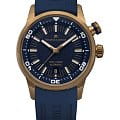 Maurice Lacroix Maurice Lacroix Pontos S Diver PT6248-BRZ0B-430-4  PT6248-BRZ0B-430-4 механические мужские часы  синий циферблат, браслет каучук — вид спереди