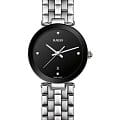 Rado Rado Florence Diamonds R48908713  R48908713 кварцевые женские часы  черный циферблат, браслет нержавеющая сталь — вид спереди