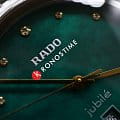 Rado Rado Florence Diamonds R48913903 кварцевые женские часы часы, крупный план зеленый циферблат