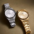 Fossil Fossil Scarlette ES5300  американские женские часы на браслете нержавеющая сталь боковой вид